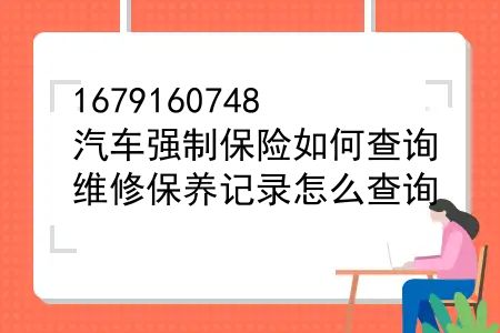 汽车强制保险如何查询？车险+车辆强制险怎么查询，维修保养记录怎么查询