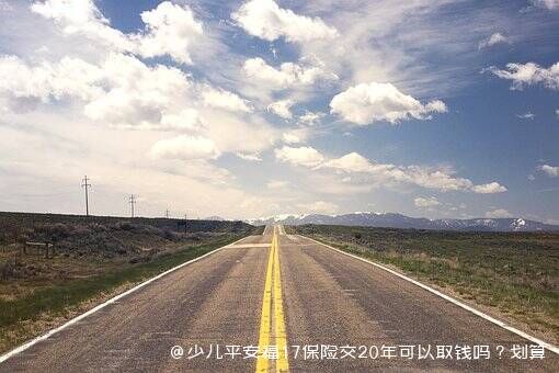 少儿平安福17保险交20年可以取钱吗？划算吗？