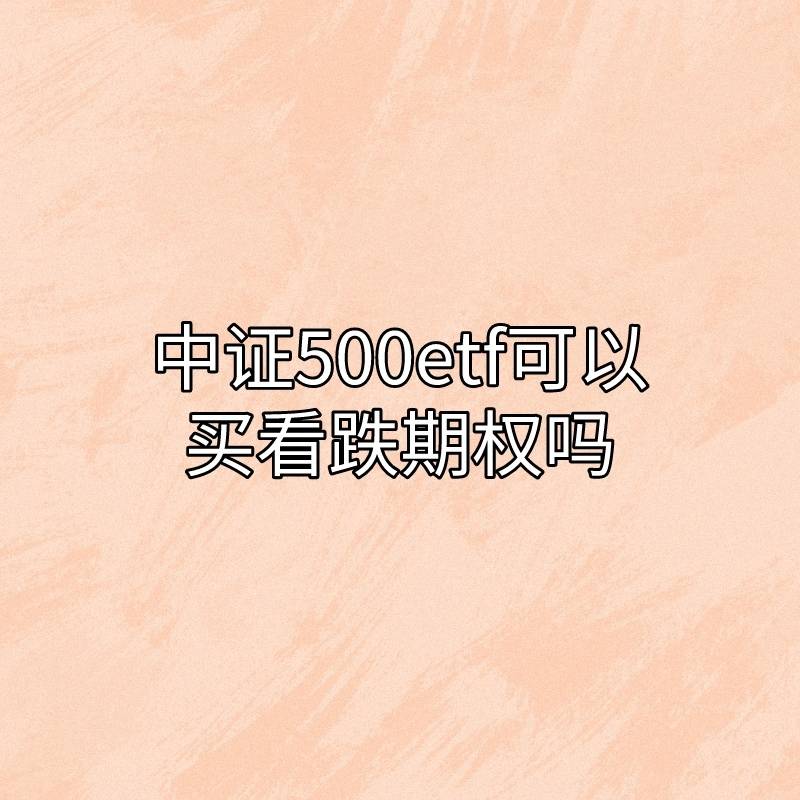 中证500股票有哪些证券公司？你了解中证500ETF可以买看跌期权吗？