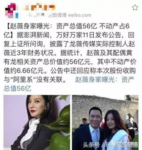 赵薇身价多少亿她投资什么股票？赵薇身价曝光资产总价值56亿