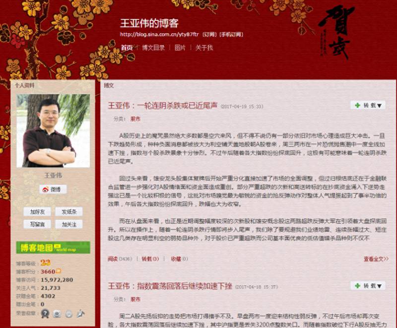 股票类的博客有哪些？盘点几位微博/博客的股市牛人？