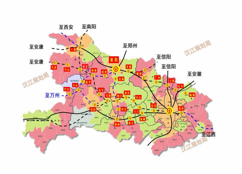 前川汉铁路已规划动建（汉江规划局湖北各地要建的铁路）