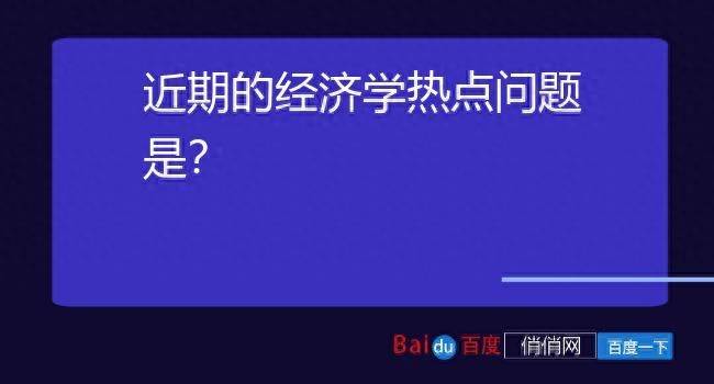 新经济指的是什么经济关注经济的问题？