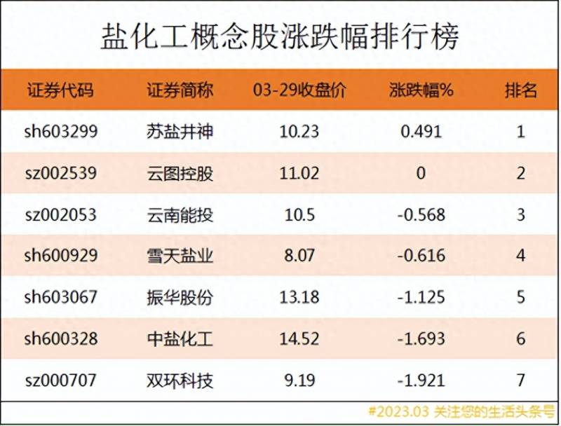 岩盐股票有哪些龙头？