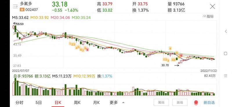 多氟多股票能涨到多少钱？