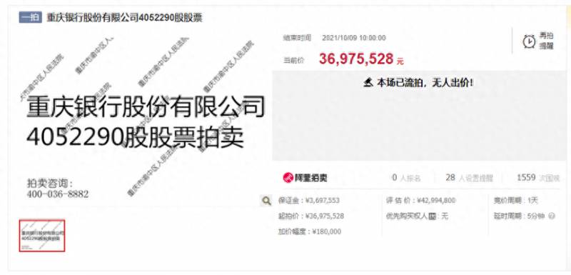 重庆银行股票为什么跌停？