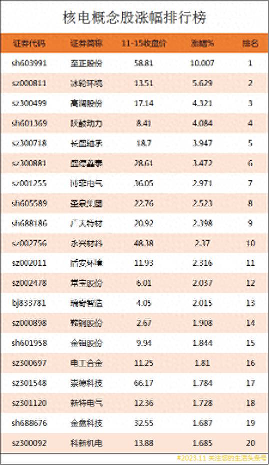 核电龙头上市公司有哪些？