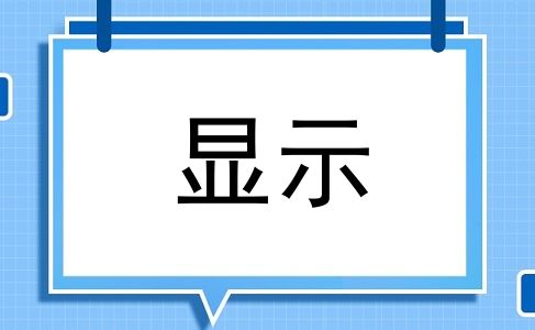 显示