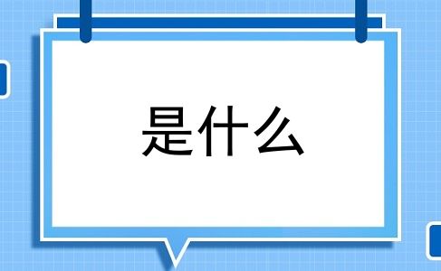 是什么